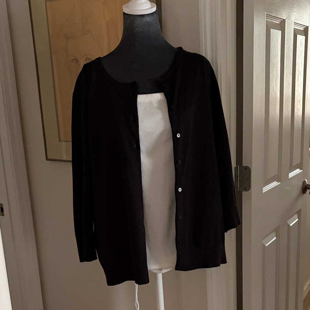 Black Women's Cardigan - Picture 6 of 9
